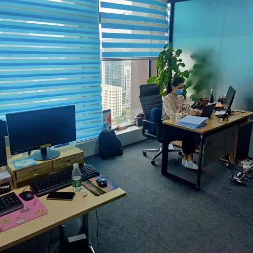 Xiao Bo in the office
