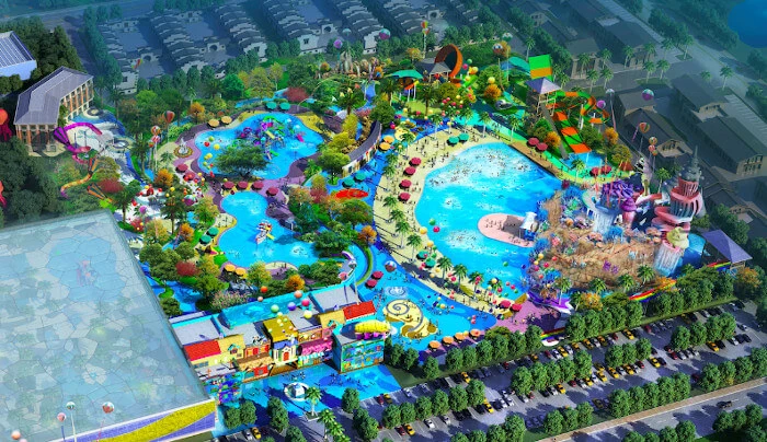 Huge aqua parks