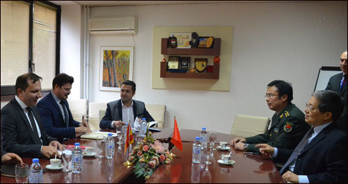 Wen Zhenshun, kineski veleposlanik u Makedoniji  sastao s Oliverom Spasovskim