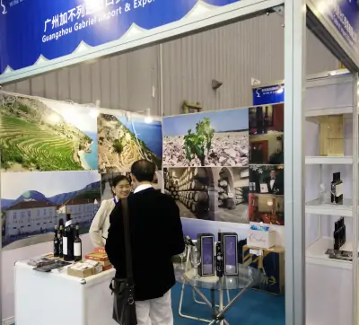 Gabriel Groupa at the wine fair